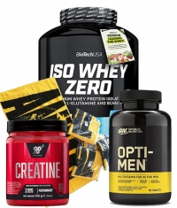 PROMO STACK BIOTECH USA ISO WHEY 1.8 Kg + Creatine + Opti Men + Towel